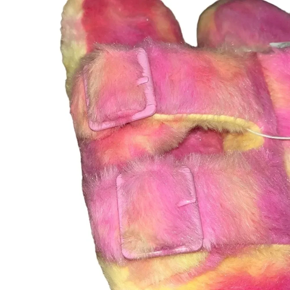 Children’s Place X Sugar & Jade Allover Tie Dye Double Buckle Slippers